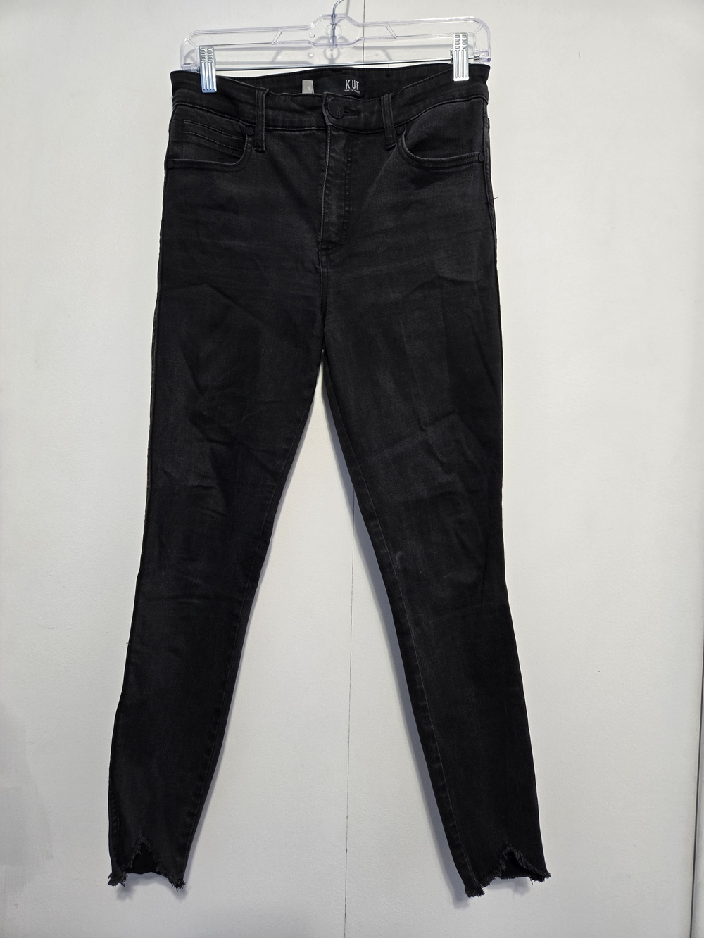 KUT From the Kloth Connie Fab Ab High Rise Ankle Skinny Jeans Size 4 Black